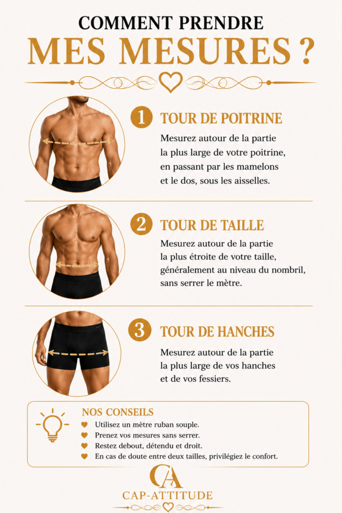 Comment prendre les mesures correctement pour les tenues homme
