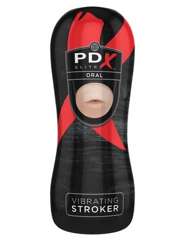 Masturbateur vibrant PDX vibrating stroker oral