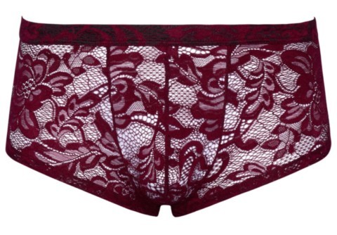 mini boxer homme en dentelle florale