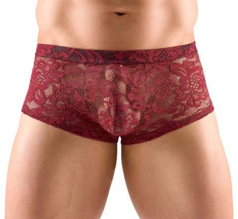 mini boxer homme en dentelle florale
