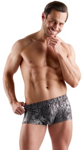 Boxer homme au design métallique