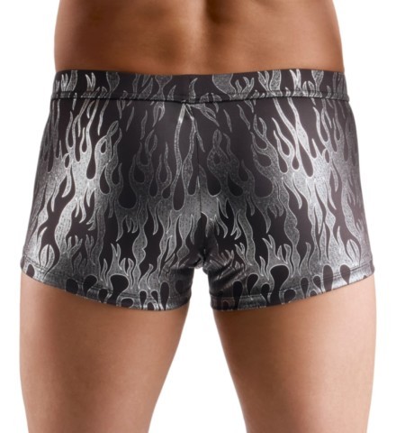 Boxer homme au design métallique