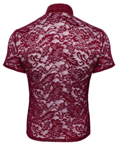 chemise homme en dentelle florale