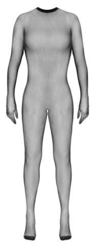 Combinaison en résille aux mains et pieds intégrés et ouverte à l'entrejambe
