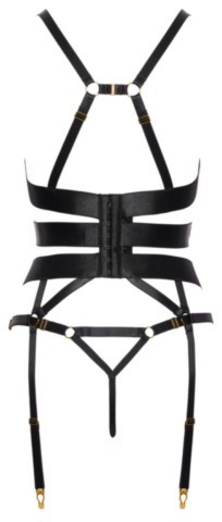 Corset porte-jarretelles aux bandes élastiques