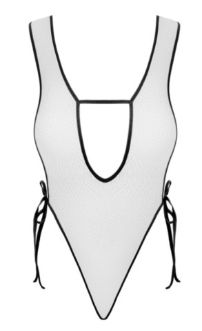 Body blanc à la coupe ajustée 