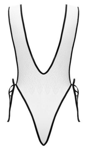 Body blanc à la coupe ajustée 