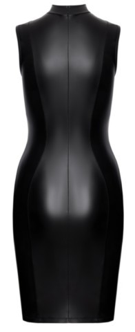 Robe wetlook ouverte sur les seins