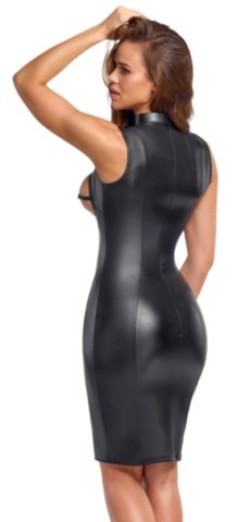 Robe wetlook ouverte sur les seins