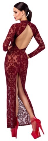 longue robe transparente de la marque Noir