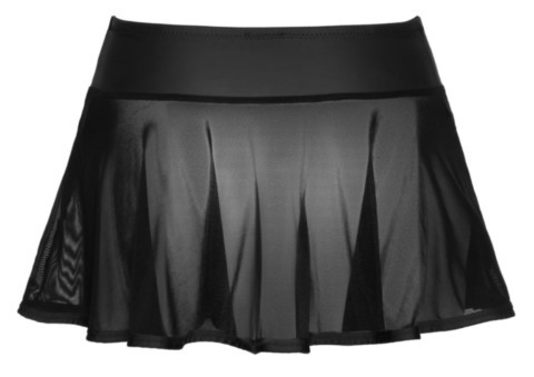 Minijupe noire et transparente de Cottelli PARTY