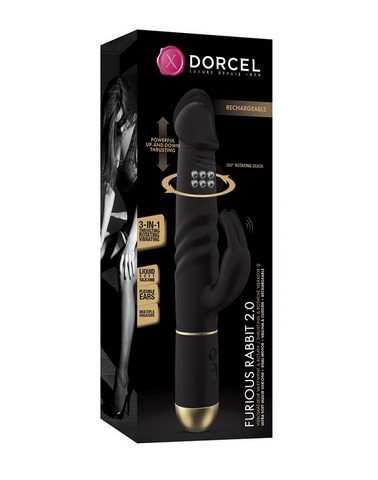 Vibromasseur Rabbit va-et-vient et rotatif - Dorcel - Furious Rabbit 2.0