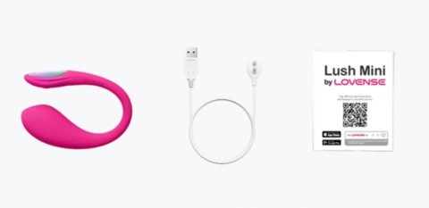 Oeuf vibrant connecté avec LED multicolores Lush Mini Lovense