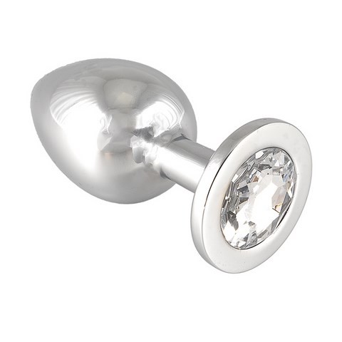 Bijou anal - Rosebud - Plug anal avec cristal transparent