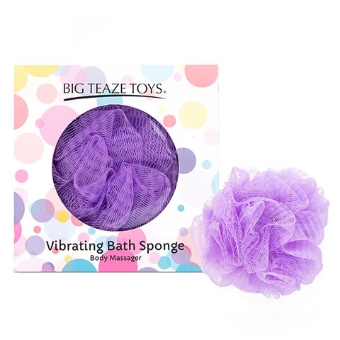 eponge de bain vibrante violet
