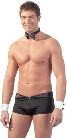 Noeud papillon et manchettes serveur sexy