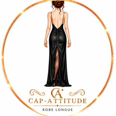 Robe longue femme élégante à coupe fluide mettant la silhouette en valeur.