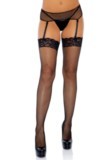 leg avenue 9023 Bas résille aux jarretières en dentelle